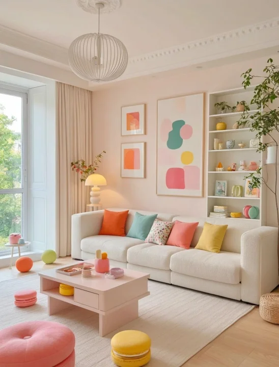 Salon Dekorasyonunda Pastel Renkler Nasıl Kullanılmalı?